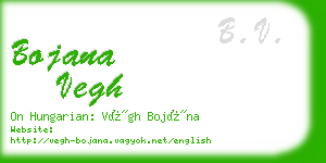 bojana vegh business card